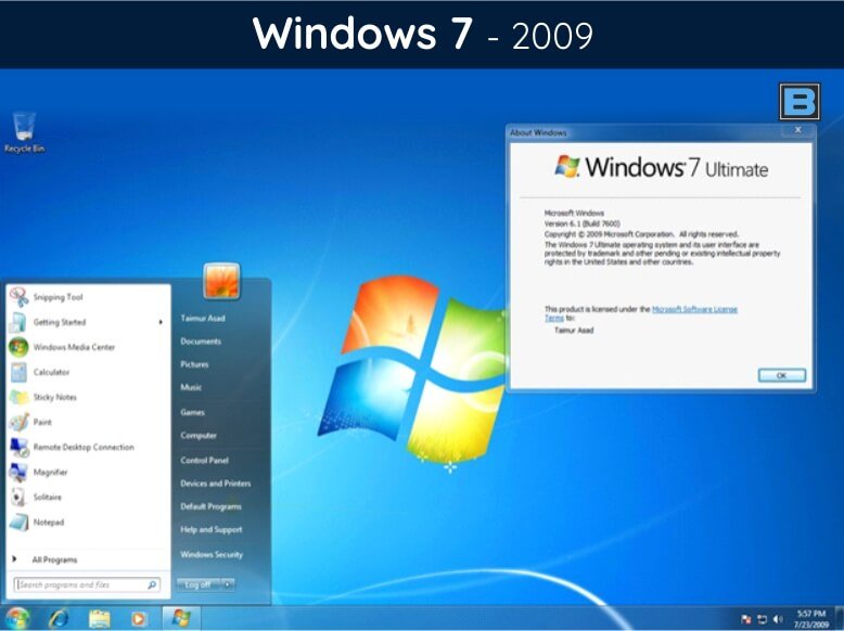 Windows 7 (2009)