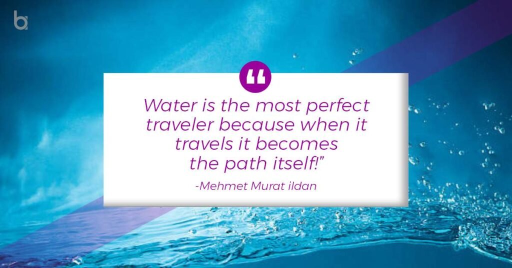 “Water is the most perfect traveler because when it travels it becomes the path itself!” Mehmet-Murat-ildan-1-4