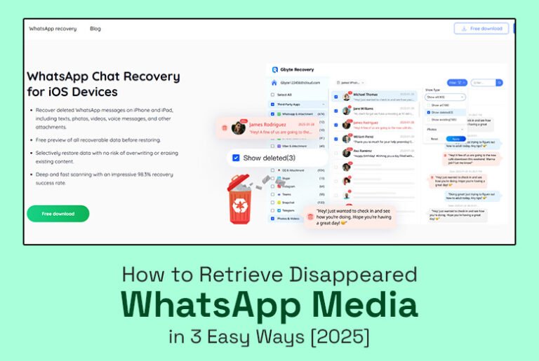Retrieve Disappeared WhatsApp Media