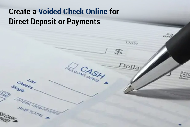 Voided Check Online