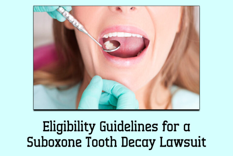 Suboxone Tooth Decay Lawsuit